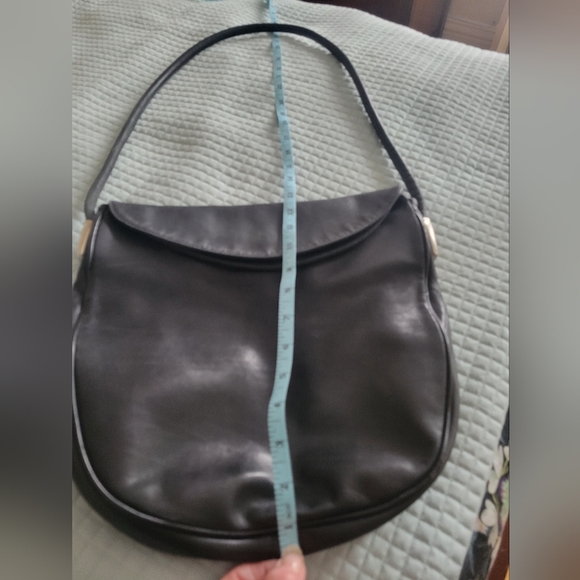 Black Italian leather purse - Picture 3 of 6